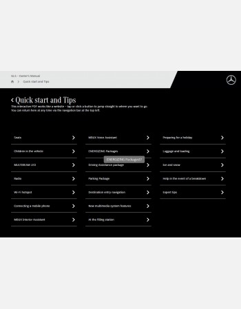mercedes benz gls 2024 owners manual
